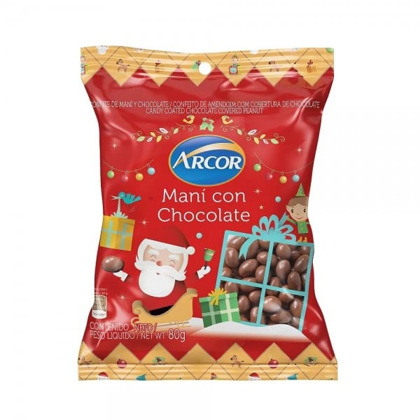 Arcor Mani Con Chocolate 80gr