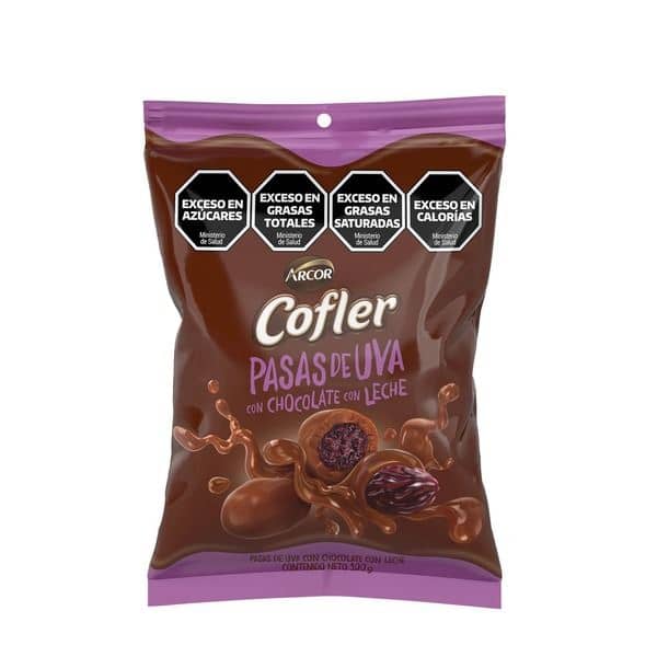 Cofler Pasas De Uva Con Chocolate Con Leche 100gr