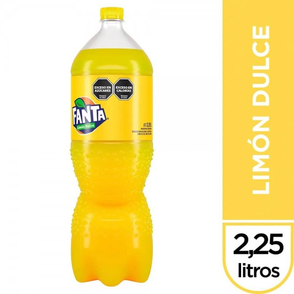 Fanta Bebida Sin Alcohol Gasificada Sabor Limon Dulce 2,25L
