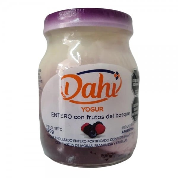 Dahi Yogur Entero Con Frutos Del Bosque 190gr