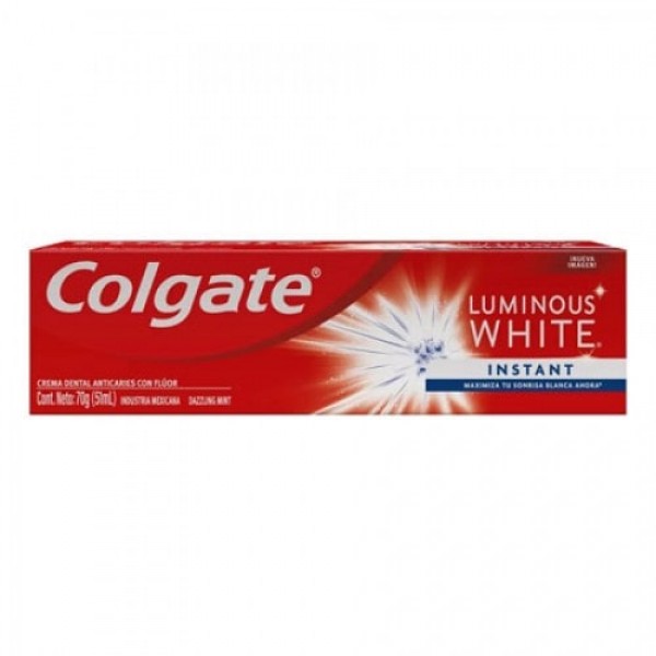 Colgate Luminous White Pasta Dental Anticaries Con Fluor 70gr