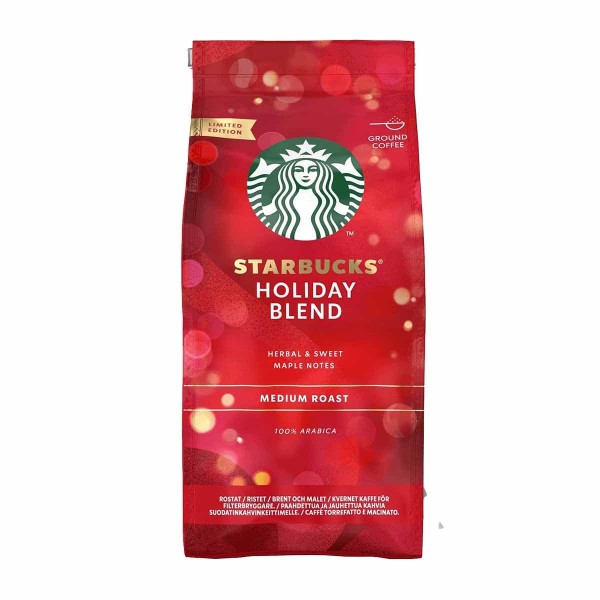 Starbucks Holiday Blend Cafe Tostado Y Molido 190gr