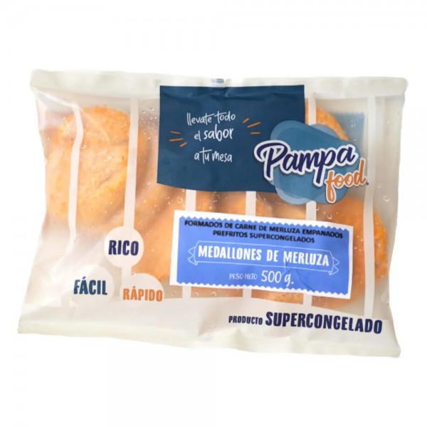 Pampa Food Medallones De Merluza Supercongelados 410gr