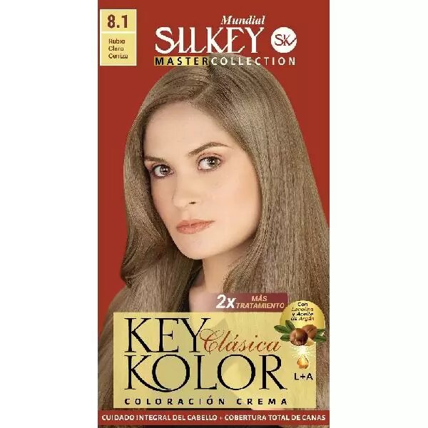 Silkey Coloracion Crema Rubio Claro Ceniza 8.1