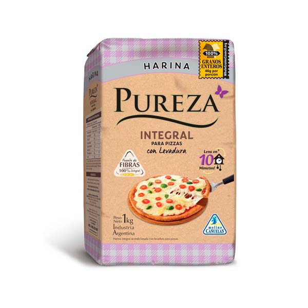 Pureza Harina Integral Para Pizzas 1kg