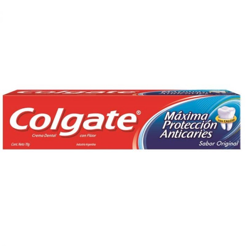 Colgate Crema Dental Con Fluor Maxima Proteccion Anticaries 70gr