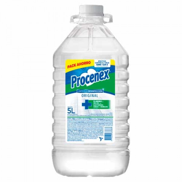 Procenex Limpiador Liquido Concentrado Desinfectante Fragancia Original 5L