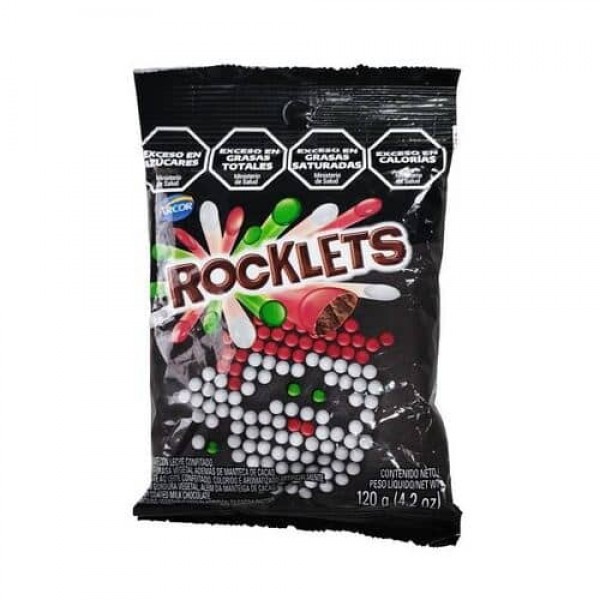 Rocklets Chocolate Con Leche Confitado 120gr