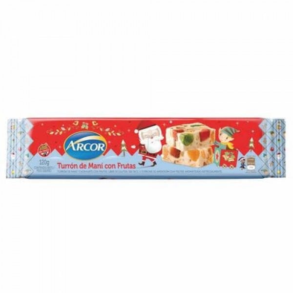 Arcor Turron De Mani Con Frutas 120gr