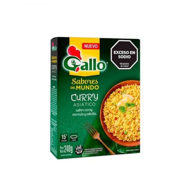 Gallo Curry Asiatico Sabor Curry,Morron Y Cebolla 240gr