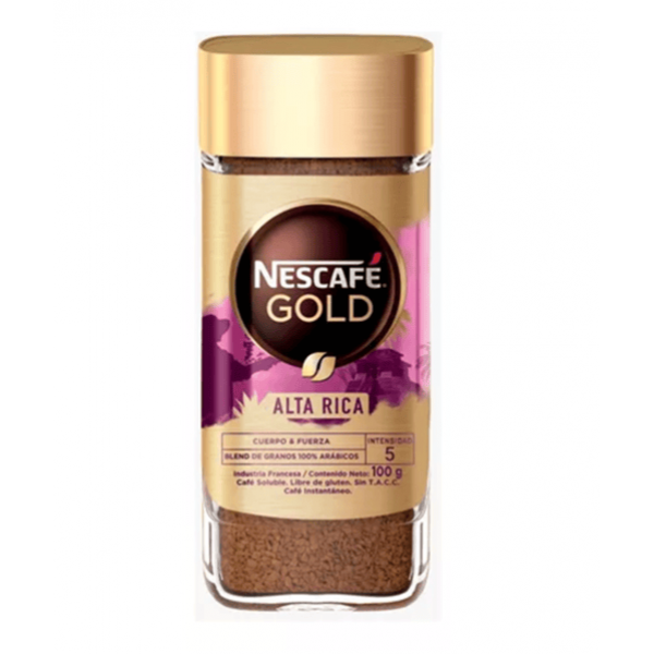 Nescafe Gold Alta Rica Cafe Instantaneo Intensidad 5 100gr