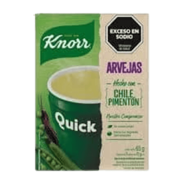 Knorr Sopa De Arvejas Con Chile Pimenton 5 Sobres 65gr